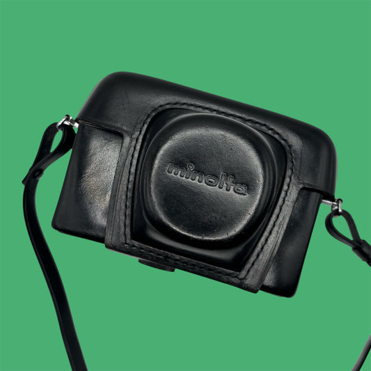 Étui rigide en cuir pour Compact télémétrique - Minolta