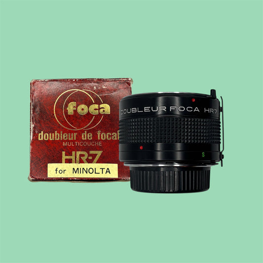 Doubleur de focale FOCA et sa boite d’origine / Pour Minolta